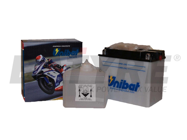 UNIBAT CB12AL-A2 12V 12Ah FLA Motorcycle Battery