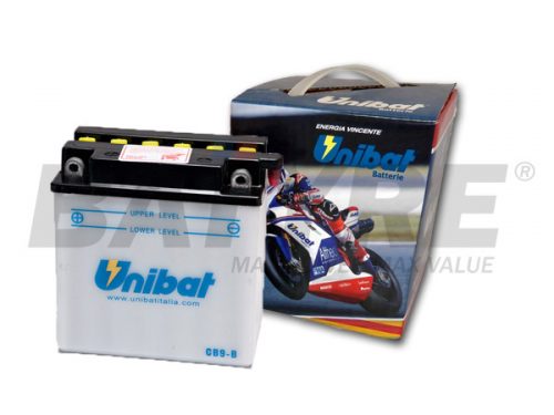 UNIBAT CB9L-B 12V 9Ah FLA Motorcycle Battery