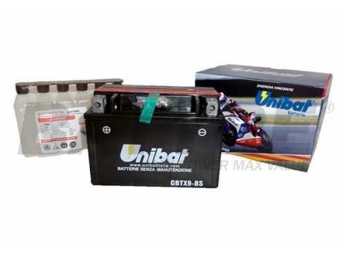 UNIBAT CBTX9-BS 12V 8Ah SLA Motorcycle Battery