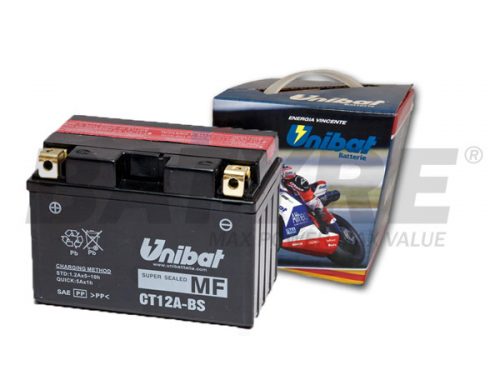 UNIBAT CT12A-BS 12V 10Ah AGM Motorcycle Battery