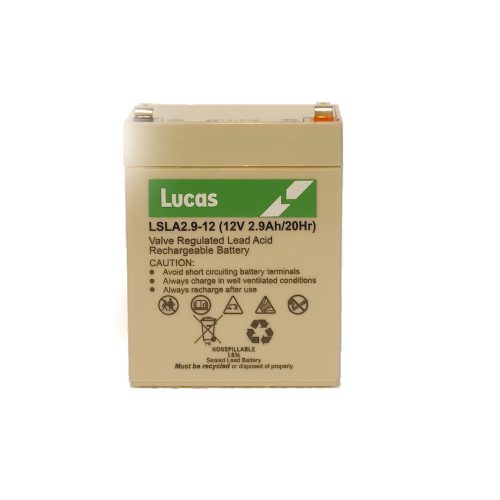 LSLA2.9-12 Lucas Battery - 2.9ah, 12volt battery