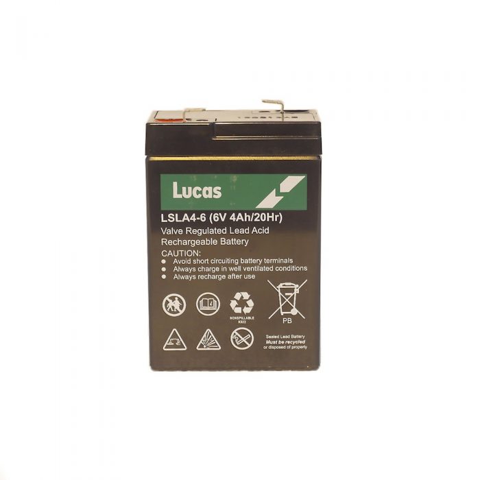 LSLA4-6 Lucas Battery - 4 ah, 6 volt battery